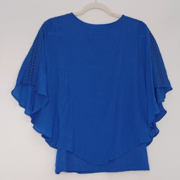 Women's Apt 9 Blouse with attached blue tank top Size Large - Picture 2 of 10